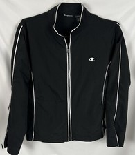 Champion Elite Women  s Large Jacket Zip Black Track