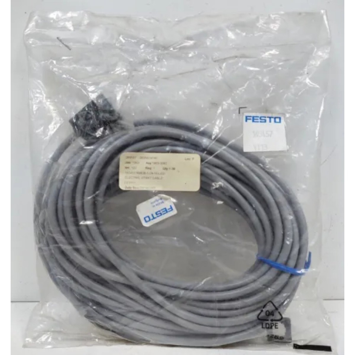 New KMEB-1-24-10-LED Festo 193457 Plug socket with cable Fast