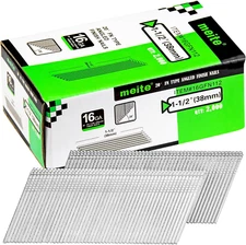 16 Gauge Angled Finish Nails 1-1/2-Inch 20-Degree Galvanized Finishing Nails for