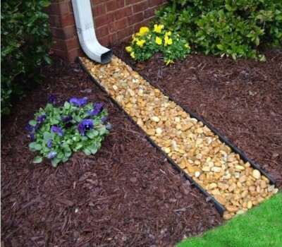 Gutter Splash Block Downspout Rain Diverter 38'' Water Channel Guard Divert