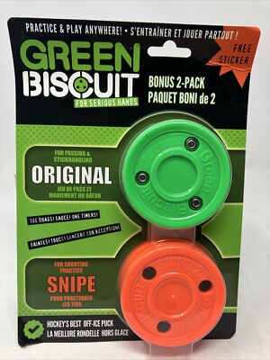 Hockey Puck 2-Pack, Original, Off Ice Hockey Puck/Snipe, Shooting Street Hock...