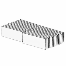 1 x 3/8 x 1/16 Inch Neodymium Rare Earth Block Magnets N52 (30 Pack)