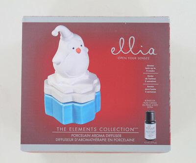 New Ellia by HoMedics Penguin Porcelain Aroma Diffuser with Oil