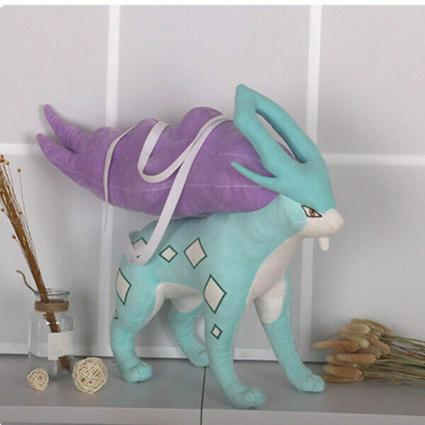 H42cm Anime Suicune Muñeca de Peluche Almohada Suave Juguete de Peluche Cosplay Colección Regalo
