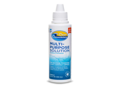 Clear Conscience Multi Purpose Contact Lens Solution Travel Size 3.4 fl oz