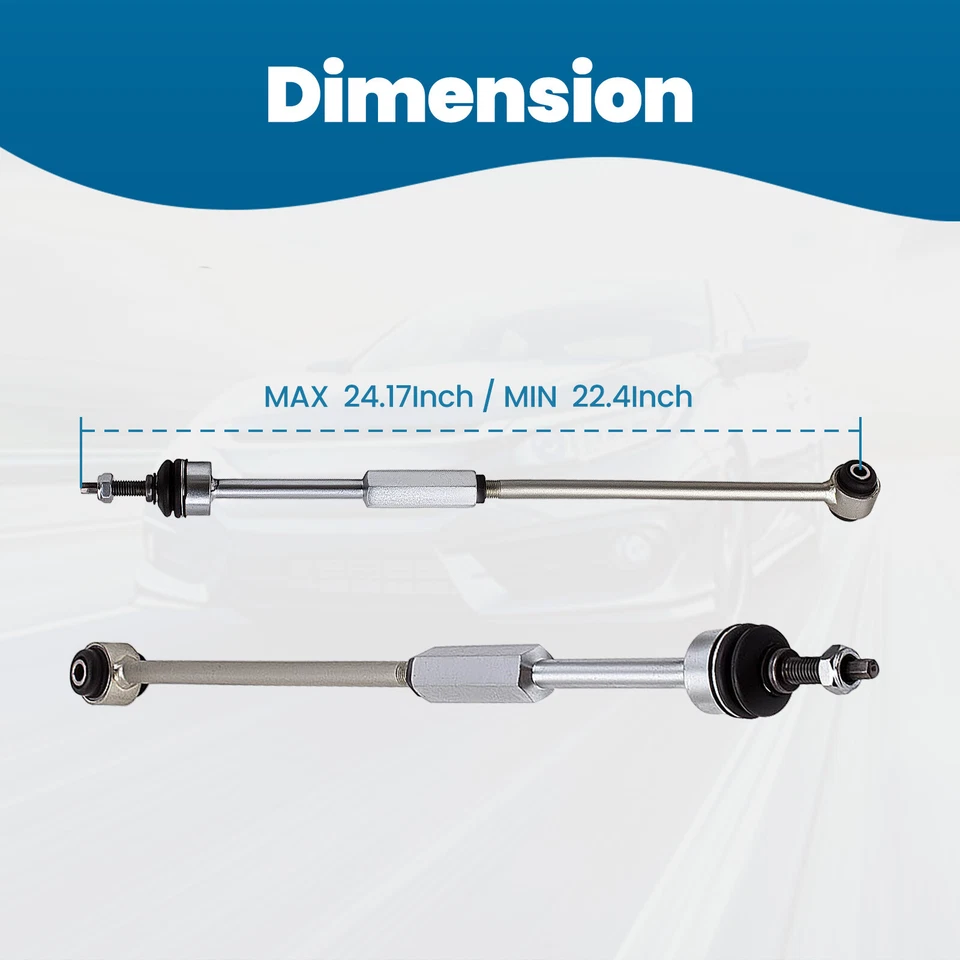 Barra de amarre trasera del lado del conductor y del pasajero 2 piezas para Jaguar F-Type S-Type XF XFR XJ8 Foto 4 de 4