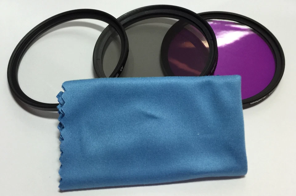 52mm 3-Piece Pro Filter Kit - Professional Series UV/CPL/FLD with Case & Cloth - Image 3 of 4