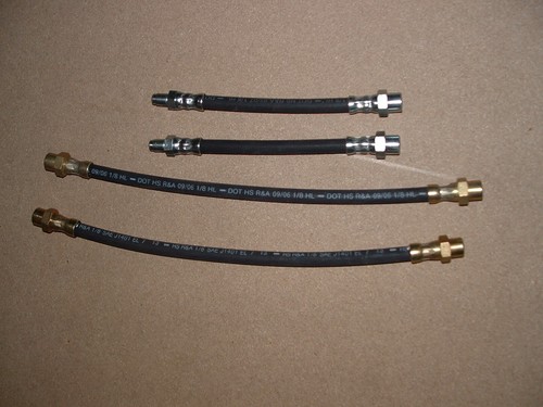 Trabant Bremsschlauch Satz 600 601 Bremsleitungen NEU 4teilig 2x vorn 2x hinten - Bild 1 von 1