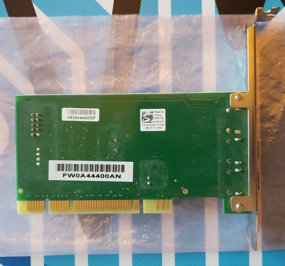 Genuine Dell 0H924H Dual Port IEEE-1394 PCI Firewire Card LS2-FAE10 E252809 - Image 4 of 4