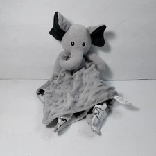 READ Elephant Lovey Gray Security Blanket Soft Minkey Dot Safari Animals Boritar