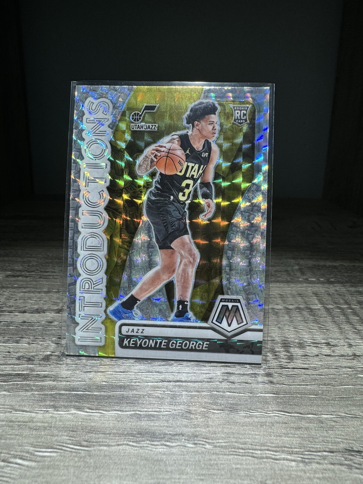 2023-2024 Panini Prizm Mosaic Keyonte George RC Introductions Mosaic Prizm