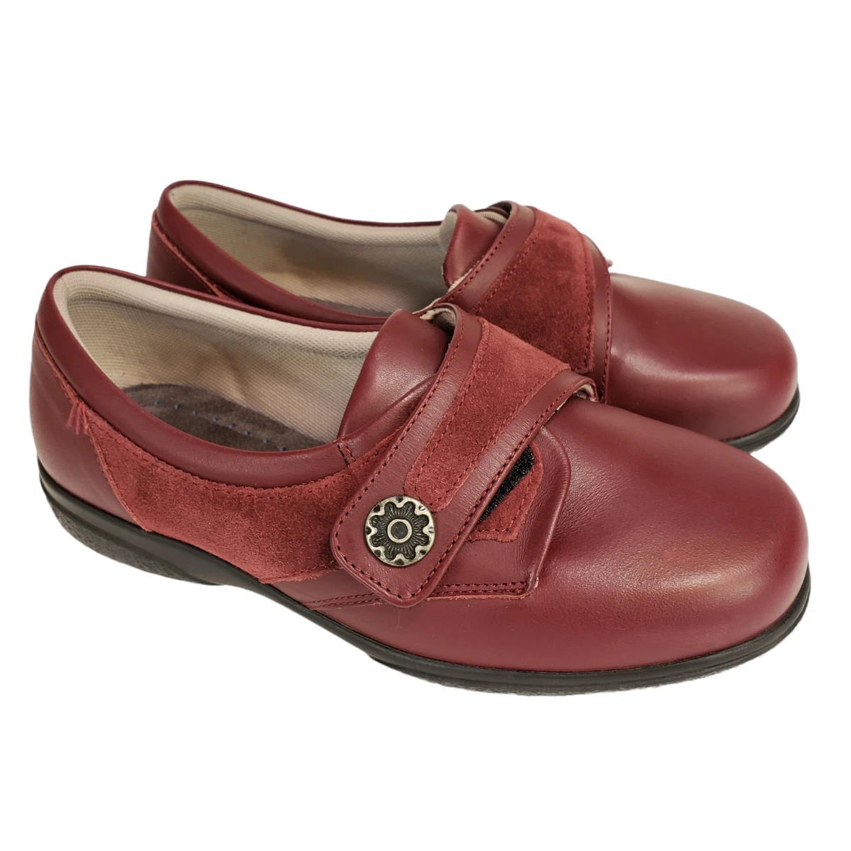 Cosyfeet Extra Roomy Darcy Women s Casual Shoes Red Size US 7 eBay