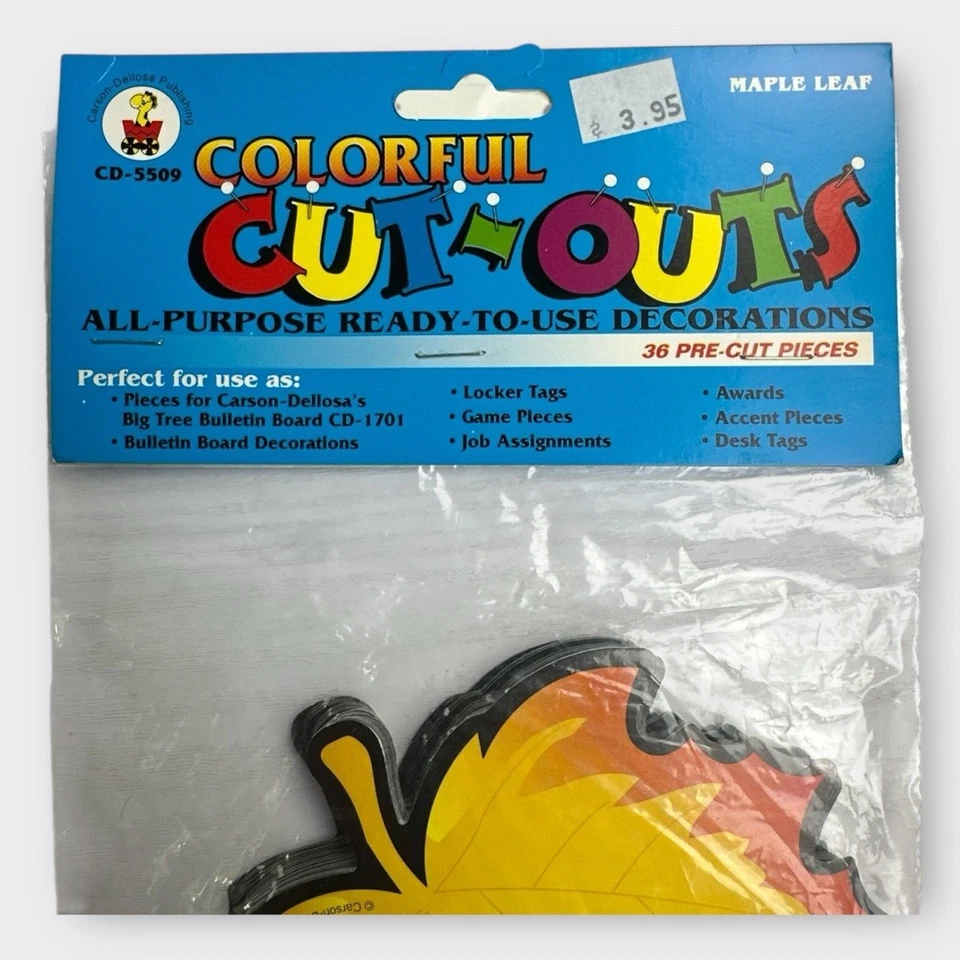 Hoja de Arce - Recortes Coloridos - Carson-Dellosa - 36 Piezas Precortadas - Aula Foto 3 de 4