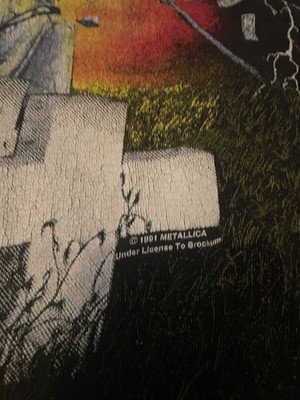 Vintage Metallica Master Of Puppets T-shirt XL 1991 Brockum Tag
