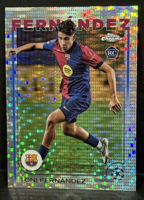 2024-25 Topps Chrome UCC Barcelona RC Toni Fernandez Pulsar