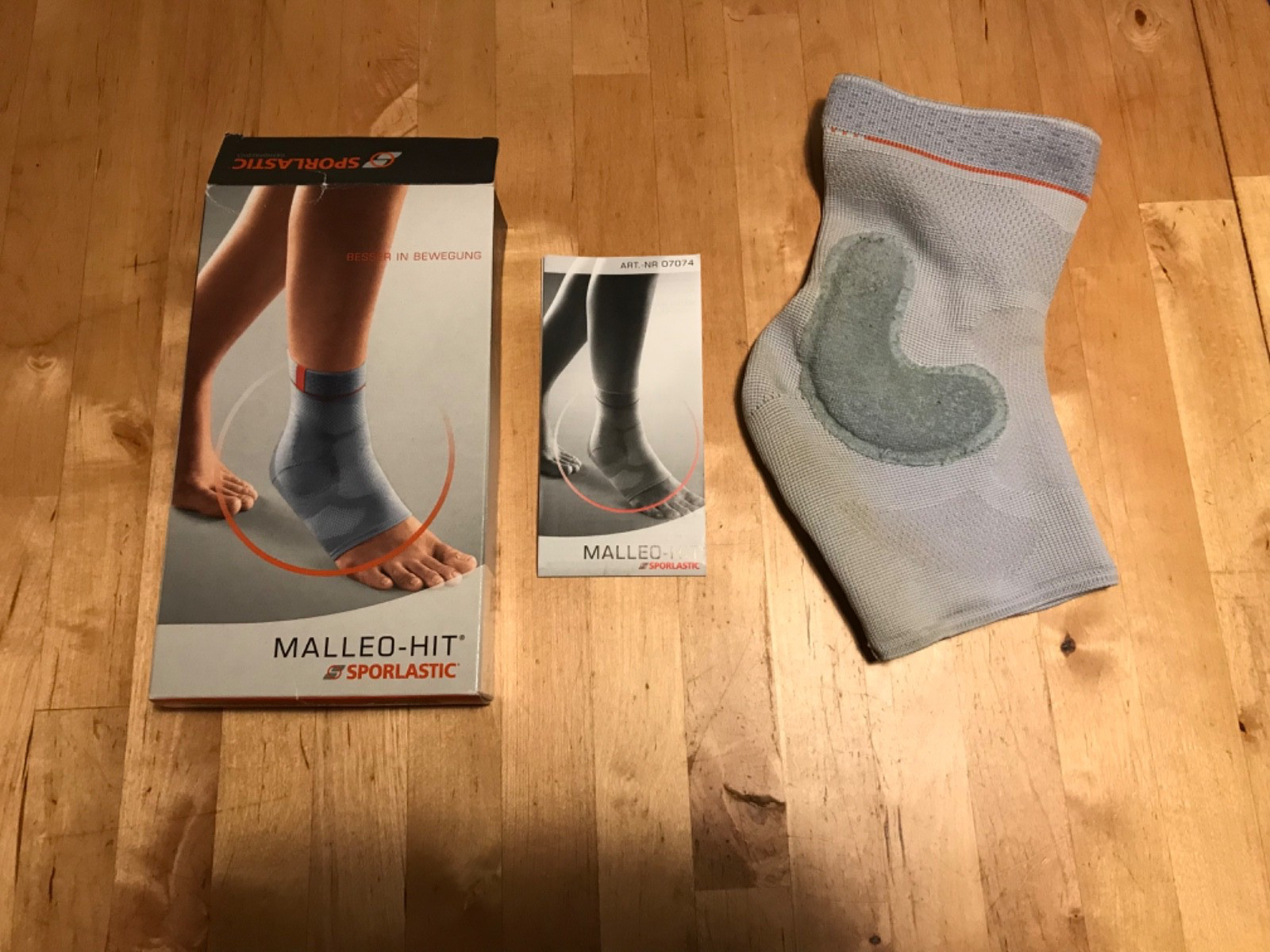 Sprunggelenkbandage Umfang 23 - 25 cm, SPORLASTIC MALLEO-HIT platinum Gr. 4