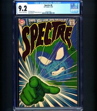 1969 ICONIC COVER Spectre #8 CGC 9.2 Nick Cardy copertina art DC 12 centesimi fumetto quasi nuovo