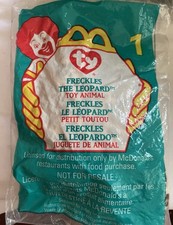 TY McDonald's Teenie Beanie - 1 FRECKLES the Leopard 1999  4.5 inch -New