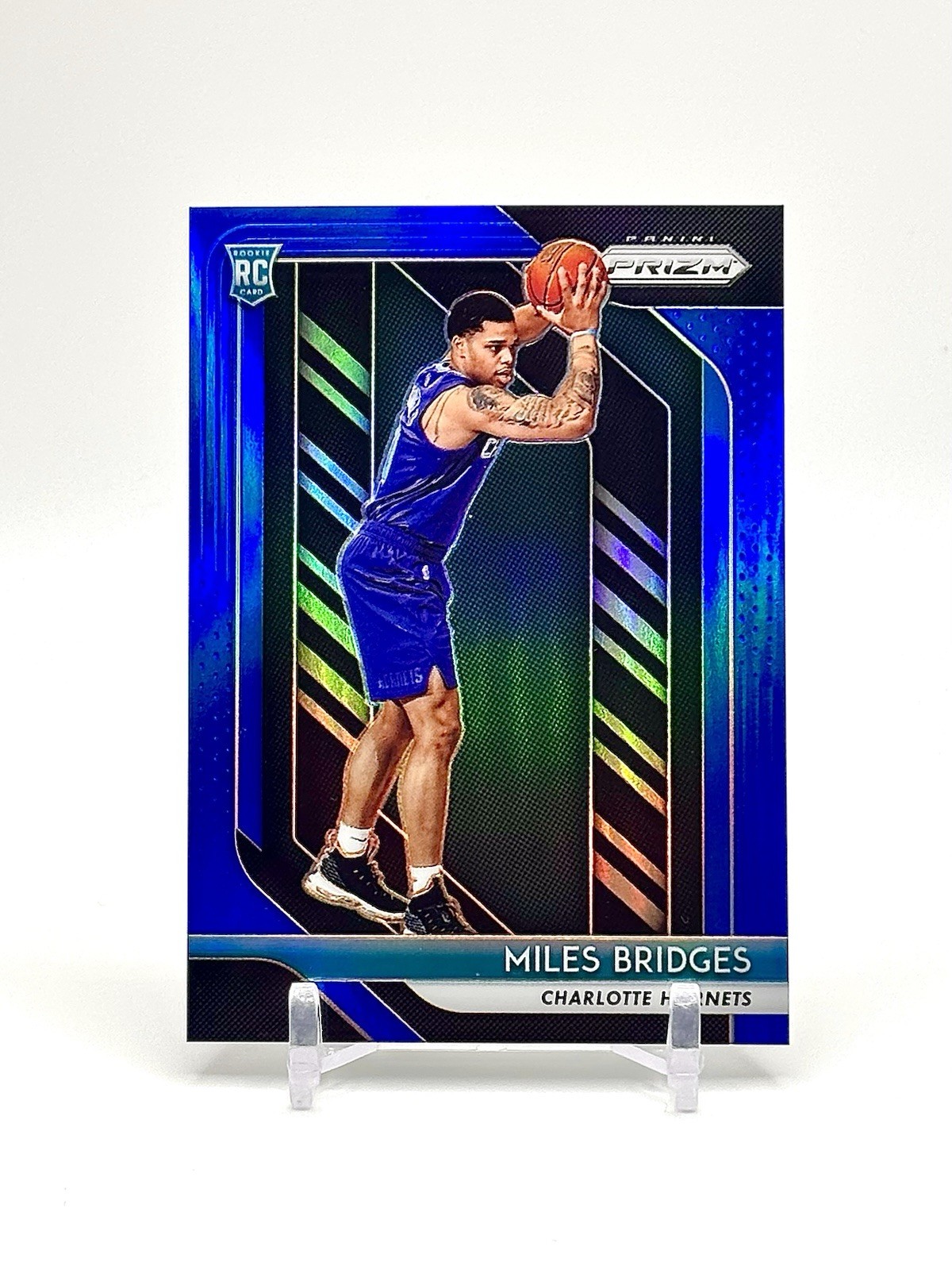 2018 Panini Prizm #278 Miles Bridges Rookie Blue Prizm /199