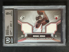 2005 SPx Winning Materials Game Used Jersey Michael Jordan BGS 9 MINT SSP INSERT