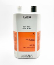 Nioxin System 4 Shampoo and Conditioner Duo Liters, 33.8 oz each