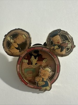 ARTIST PROOF DLR Disney Dreams Collection Three Little Pigs Pin Big Bad Wolf D0