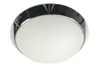 Led Deckenleuchte Rund Opalglas Matt Dekorring Chrom Ø40Cm Led BüRolampe Dimmbar