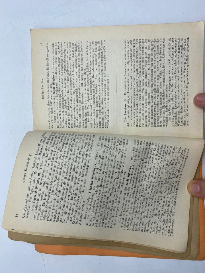 Kiesslings Berliner Baedeker + farbiger Plan Alexius Kiessling 1906/07 31. Aufl. - Bild 4 von 4