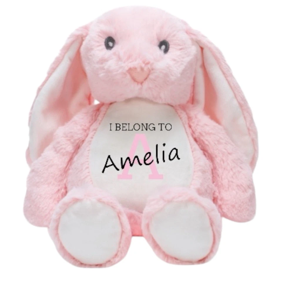 Personalised Bunny Rabbit Plushie Teddy | Easter Bunny Soft Toy - Image 2 of 4