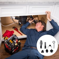  7pcs outil de dragage de tuyaux Drain Cleaner Cutter Head Outil de nettoyage