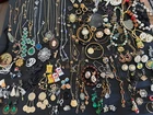 Vintage & Modern Costume Jewelry Lot Necklaces Bracelets Earrings Some Signed