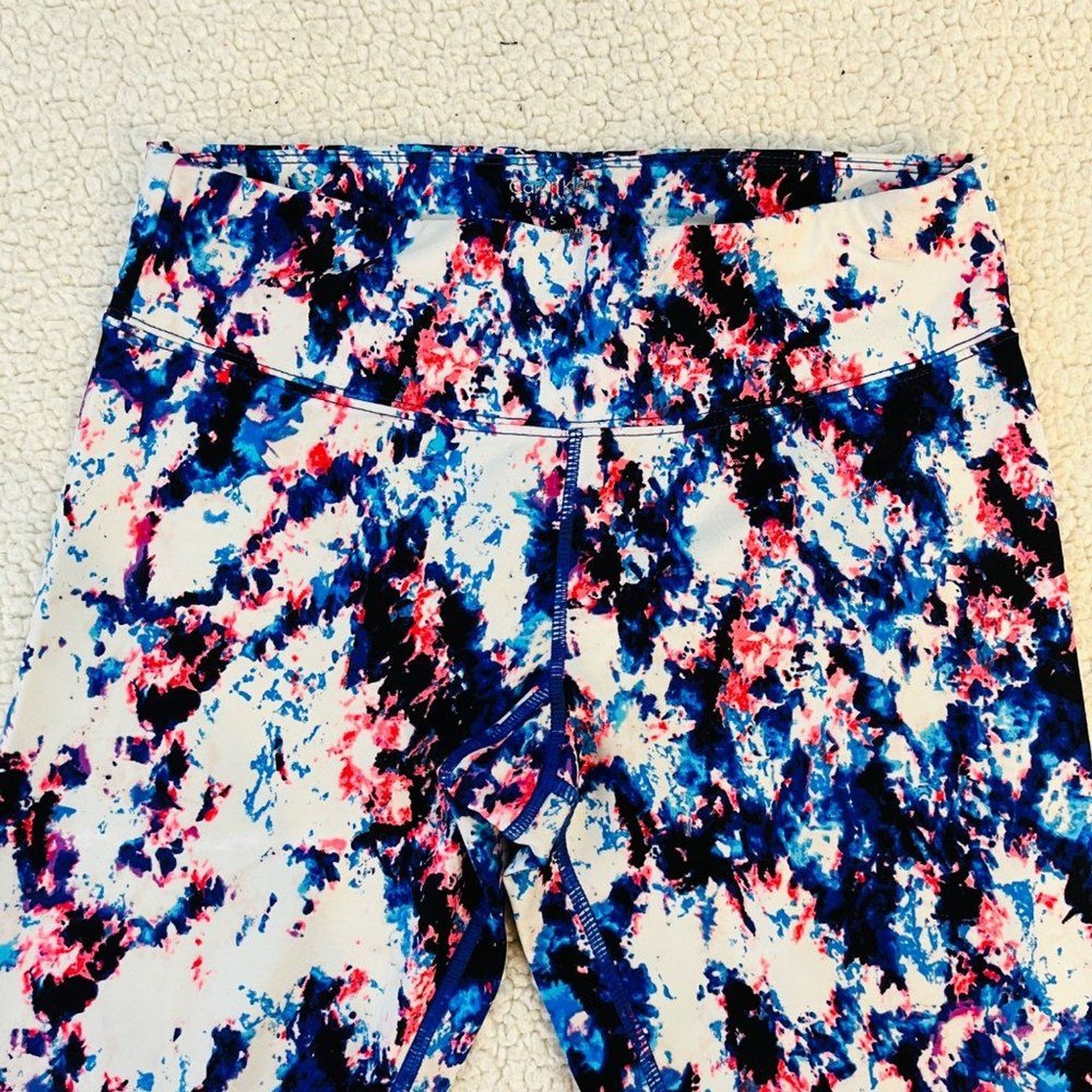 Calvin Klein Performance Capri Leggings Multicolor Women S Athletic Sports Gym thumbnail 2