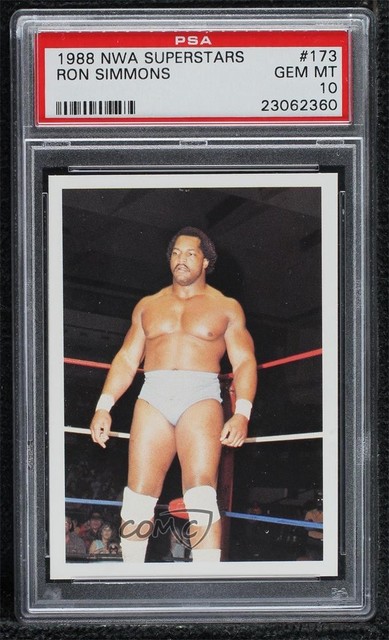 1988 Wonderama NWA Faarooq Ron Simmons #173 PSA 10 GEM MT HOF