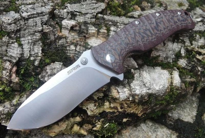 Sanrenmu 1006 Messer 14C28N Stahl G10 Griff Kugellager Xtra Lock Glasbrecher