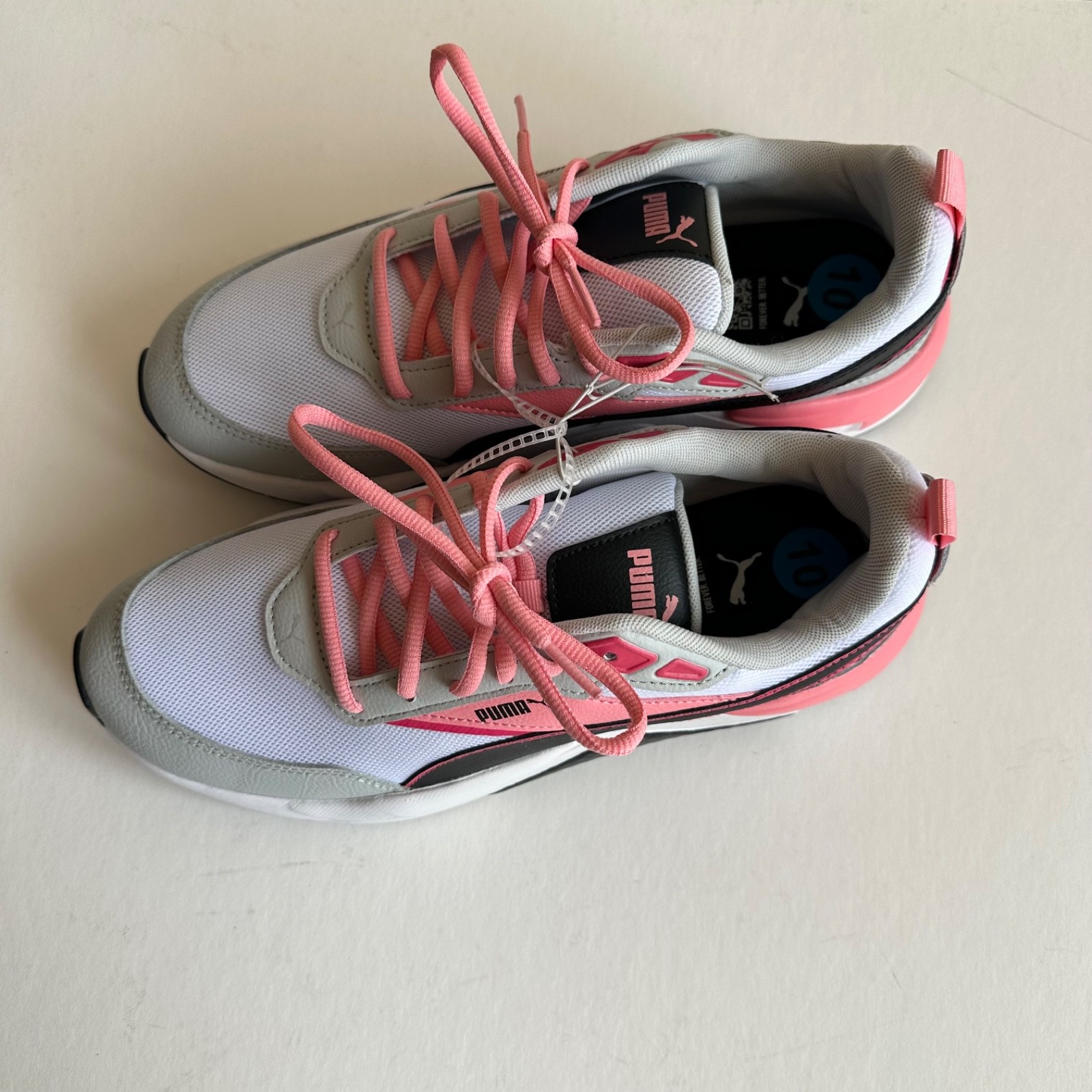 NEW Puma X-Ray Speed Lace Up Sneakers Shoes Casual White Pink Black thumbnail 2