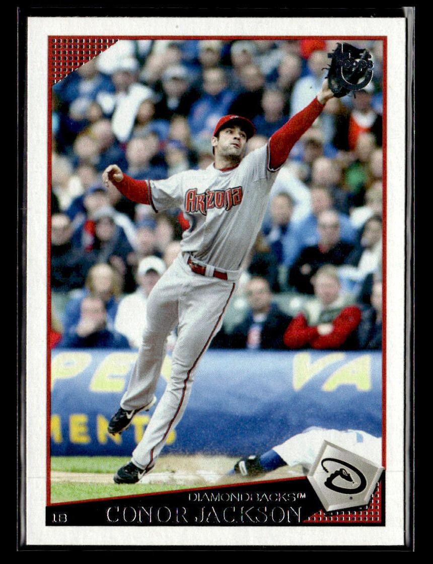 2009 Topps #198 Conor Jackson Retro Gray Back Card Arizona Diamondbacks