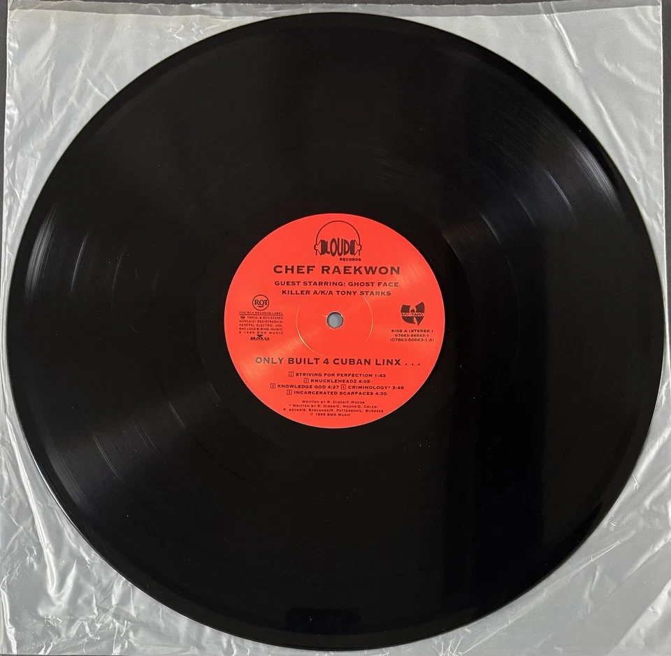 Chef Raekwon Only Built 4 Cuban Linx... 1995 US Original 2LP Ghost Face Killer - Image 4 of 4