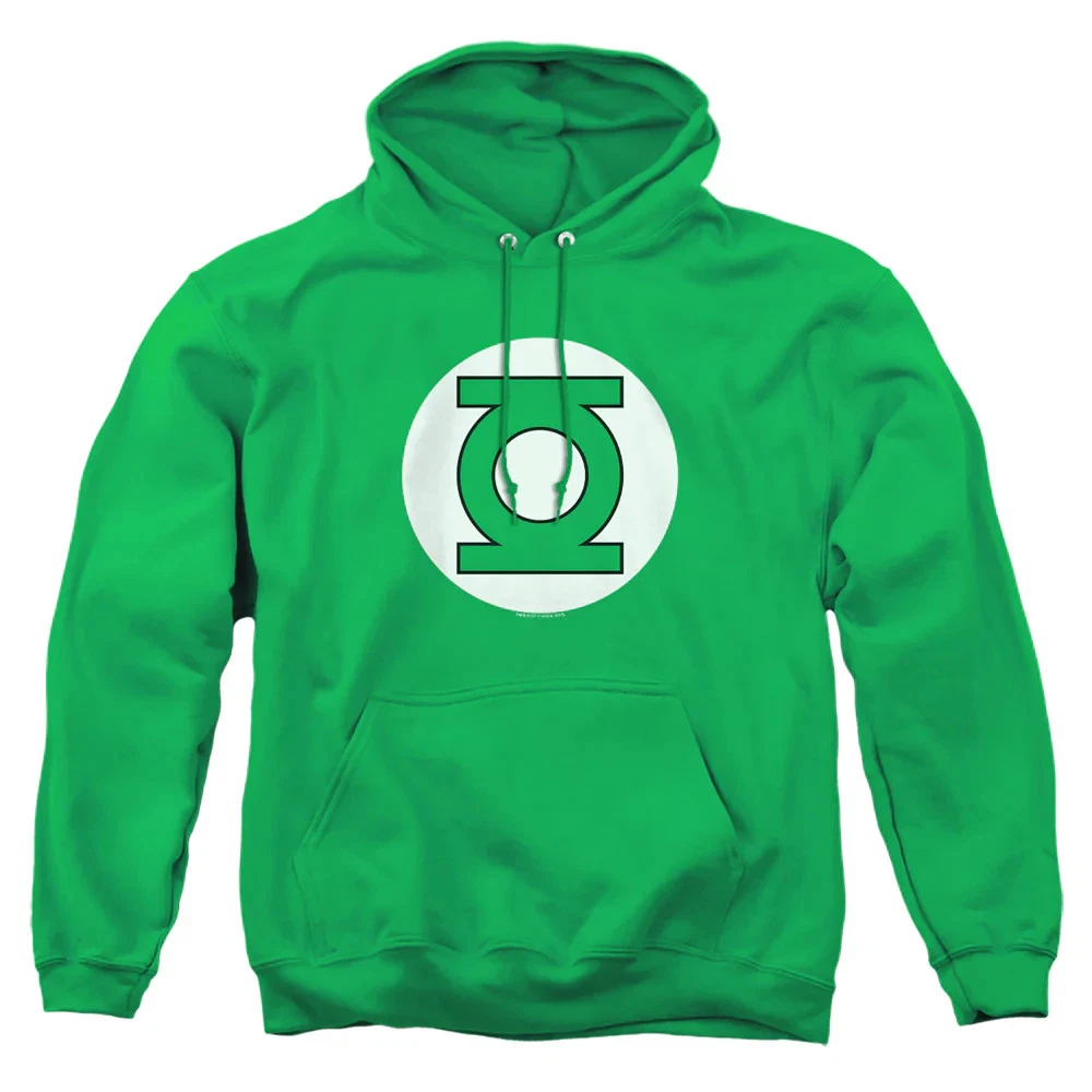 DC Green Lantern Logo Mens Hoodie Kelly Green
