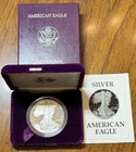 1987-S American Silver Eagle Proof, OGP & COA