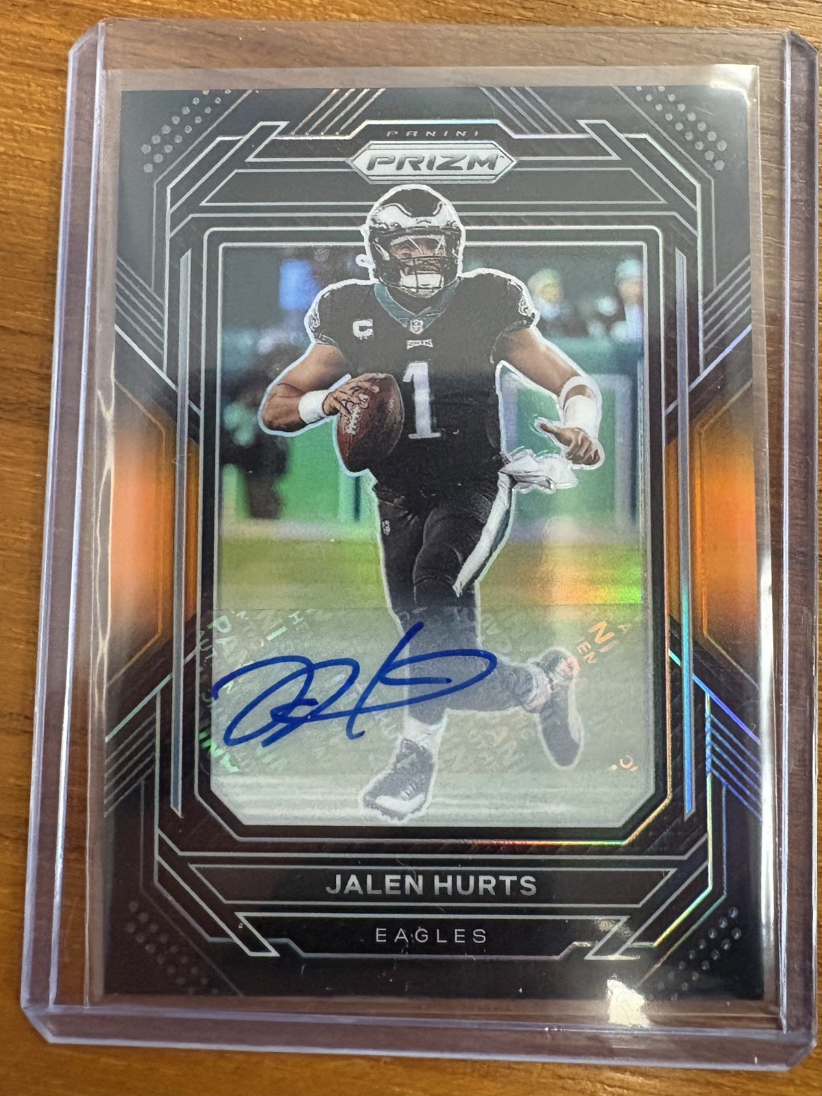 2022 Chronicles Prizm Black Orange Jalen Hurts Auto #/75