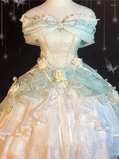 Gothic Prom Dress Sweetheart Lolita Vintage Evening Gown Flower Halloween