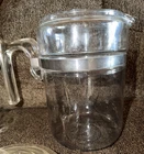 VTG Pyrex Flame Ware Glass Stainless 6 Cup Coffee Pot Percolator 7826 H