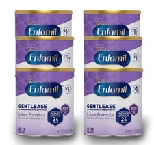6 BRAND NEW Enfamil Gentlease Infant Baby Formula, 12.4 oz, Exp Date 01/01/2027