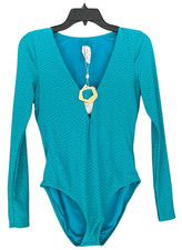 NWT TRINA TURK One piece SUIMSUIT Medium 172 Swim Spa Collection Embellishment