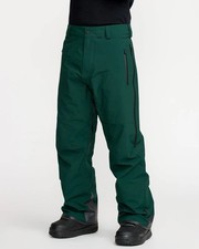 Brand New Volcom Mens Baldface Guide Gore-Tex Snowboard Pants 710 Black Green L