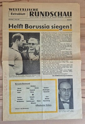 07.06.69 Sonderblatt Bundesliga Borussia Dortmund - Kickers Offenbach