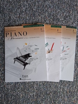 Accelerated Piano Adventures for the Older Beginner - Book 1 LOT (3 books)