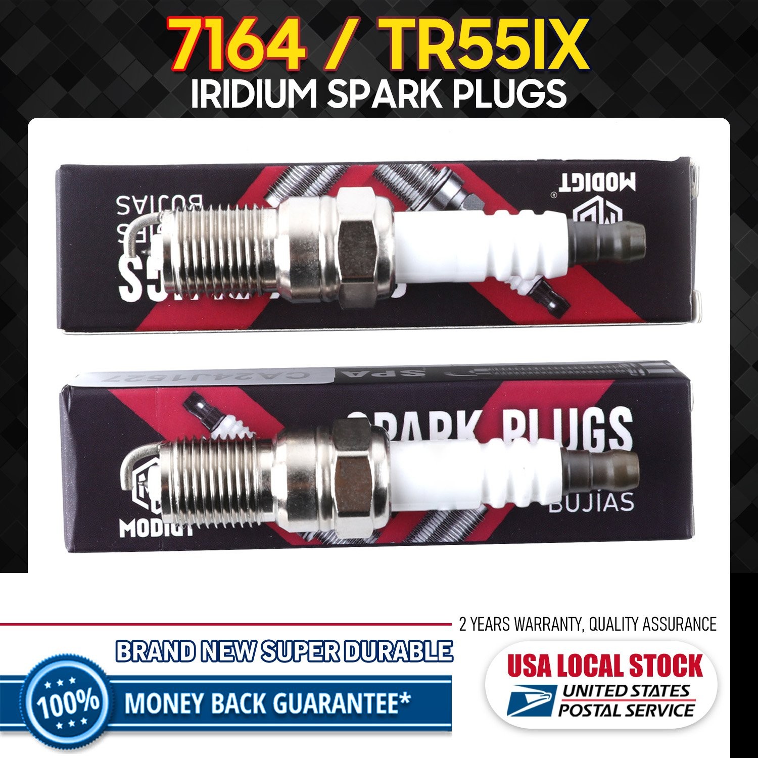 6Pcs New Fit NGK 7164 IRIDIUM IX Resistor Performance Power Spark Plugs TR55IX