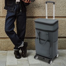 Rolling Shopping Cart Portable Grocery Bag Cart Utility Shopping Trolley Carts