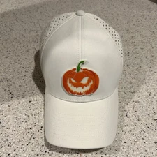 Branded Bills white Hat Halloween jack-o’-lantern baseball Cap